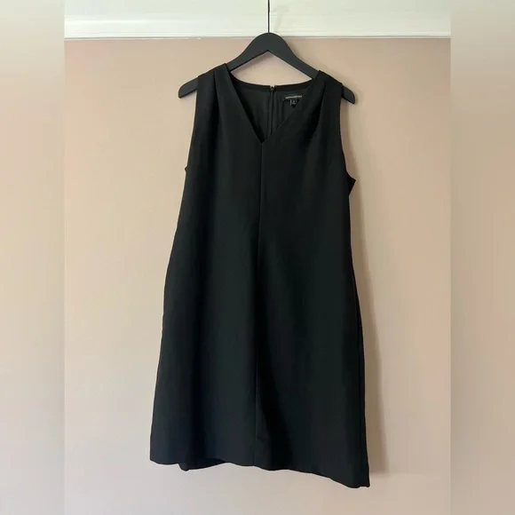 banana republic black shift dress Banana Republic Women's Black Acetate Blend Short Sleeve Shift Dress S   Picky Thrifter